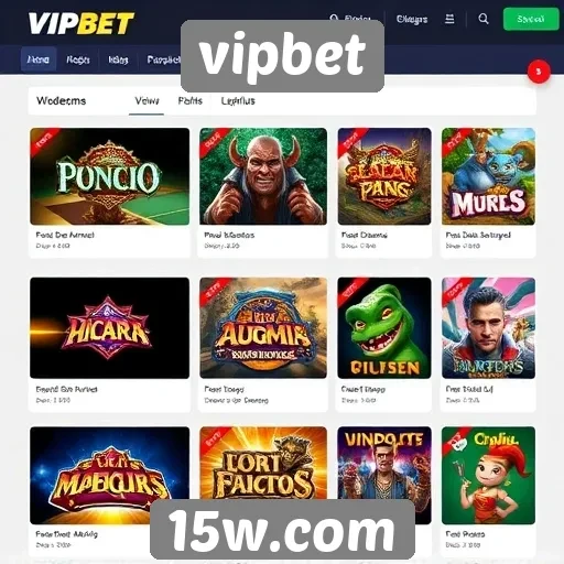 A variedade de jogos disponíveis no vipbet